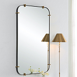 Зеркало настенное в черной металлической раме Mirror Cardinal варинант исполнения - 4 | Loft Concept в Краснодаре