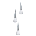 Подвесной светильник капли Acrylic Droplet Trio Chrome Hanging Lamp варинант исполнения - 1 | Loft Concept в Краснодаре