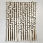 Панно на стену из хлопковых нитей White Morse Wall Hanging  варинант исполнения - 4 | Loft Concept в Краснодаре