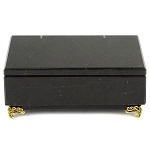 Шкатулка из натурального камня змеевик чёрного цвета Stone Casket варинант исполнения - 2 | Loft Concept в Краснодаре