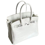 Декоративная ваза в виде сумки Birkin Bag Vase White варинант исполнения - 1 | Loft Concept в Краснодаре