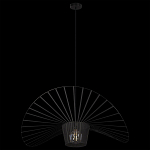 Подвесной светильник чёрного цвета с металлическим каркасом в форме веера Friture Vertigo Pendant варинант исполнения - 4 | Loft Concept в Краснодаре
