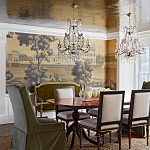 Обои ручная роспись Monuments of Paris Roberts on antique scenic Xuan paper варинант исполнения - 1 | Loft Concept в Краснодаре