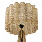 Торшер с плетеным абажуром на основании в виде треноги Lamp with Wicker Lampshade варинант исполнения - 3 | Loft Concept в Краснодаре