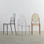 Прозрачный стул с серым оттенком LOUIS GHOST CHAIR варинант исполнения - 8 | Loft Concept в Краснодаре