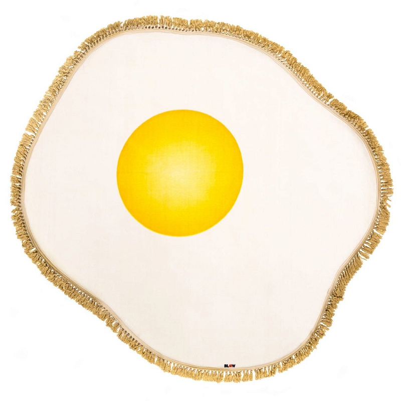 Ковер Seletti Rug Egg Желтый Белый в Краснодаре | Loft Concept 