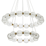 Светодиодная двухъярусная кольцевая люстра Crystal Globule Chandelier варинант исполнения - 1 | Loft Concept в Краснодаре