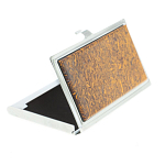 Визитница карманная металлическая с накладкой из натурального камня Яшма Stone Business Card Holders варинант исполнения - 2 | Loft Concept в Краснодаре