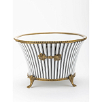 Кашпо Black white stripe варинант исполнения - 3 | Loft Concept в Краснодаре