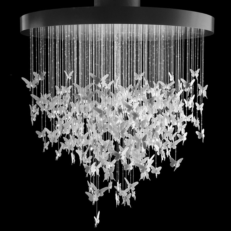 Люстра Night Fairy Chandelier Белый Черный в Краснодаре | Loft Concept 