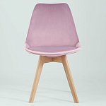 Стул с мягким велюровым сиденьем Arvika Pink варинант исполнения - 3 | Loft Concept в Краснодаре