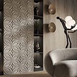 Гипсовая 3D панель с принтографией PM-37 варинант исполнения - 1 | Loft Concept в Краснодаре