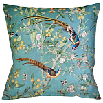 Подушка декоративная с изображением птиц в саду Chinoiserie Birds in a Tree Cushion варинант исполнения - 1 | Loft Concept в Краснодаре