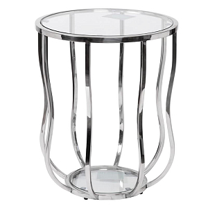 Приставной стол Fedric Side Table silver
