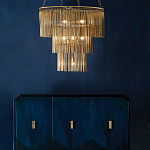 Люстра трёхъярусная золотого цвета Metal Tentacles варинант исполнения - 3 | Loft Concept в Краснодаре