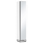 Шкаф-пенал белый с зеркальной дверцей Strict Lines варинант исполнения - 1 | Loft Concept в Краснодаре