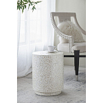 Приставной столик с рисунком из раковин устриц Bone Inlay варинант исполнения - 6 | Loft Concept в Краснодаре