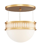 Подвесной светильник с фактурным золотым каркасом Exceptional Classic Design варинант исполнения - 3 | Loft Concept в Краснодаре