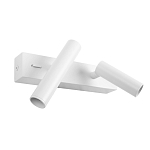 Бра с двумя цилиндрическими повортными спотами белого цвета Trumpet tube варинант исполнения - 2 | Loft Concept в Краснодаре