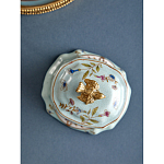 Шкатулка голубого цвета с рисунком и состаренным эффектом Eden Garden варинант исполнения - 5 | Loft Concept в Краснодаре