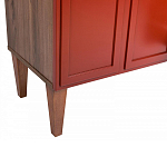 ТВ-тумба красная из массива бука с 2-мя дверками и ящиком Wenge Light варинант исполнения - 6 | Loft Concept в Краснодаре