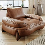 Кресло кожаное с деревянным каркасом Medieval Furniture варинант исполнения - 4 | Loft Concept в Краснодаре