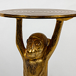 Столик с подстольем в виде обезьянки Bombay Gold варинант исполнения - 4 | Loft Concept в Краснодаре