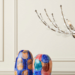 Люстра  с круглыми прозрачными шарами на серебряном каркасе Silver Stalk варинант исполнения - 3 | Loft Concept в Краснодаре