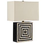 Настольная лампа с квадратным основанием и прямоугольным абажуром Neat Lines варинант исполнения - 4 | Loft Concept в Краснодаре