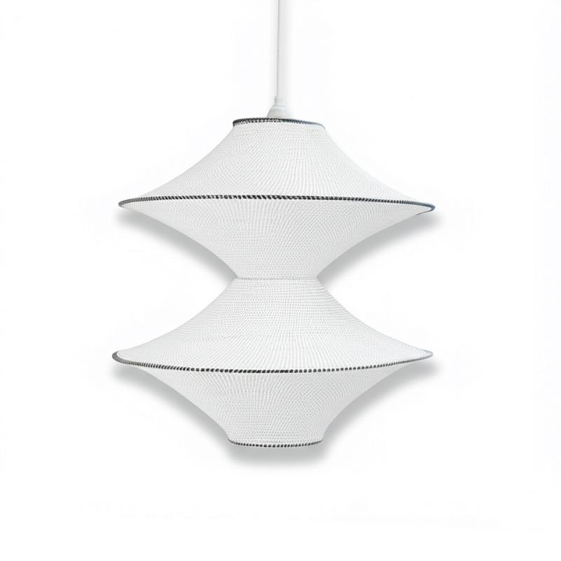 Подвесной вязаный белый светильник «Звезда Востока 02» Белый в Краснодаре | Loft Concept 