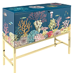 Буфет ручная роспись в морском стиле Cabinet Fondo Marino  варинант исполнения - 1 | Loft Concept в Краснодаре