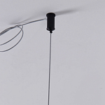 Люстра подвесная светодиодная черный металл Ring Horizontal варинант исполнения - 7 | Loft Concept в Краснодаре