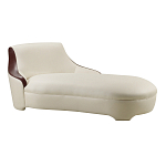 Премиальная кушетка с вставками из кожи Holland варинант исполнения - 1 | Loft Concept в Краснодаре