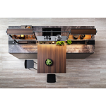 Кухонный гарнитур из камня и дерева SISTEMA XY Dada Engenereed Kitchen варинант исполнения - 2 | Loft Concept в Краснодаре