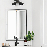 Зеркало прямоугольное в черной раме Gwendelyn варинант исполнения - 3 | Loft Concept в Краснодаре