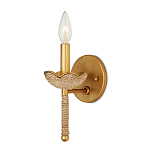 Бра из кованого железа с отделкой плетеной веревкой и сусальным золотом Parisian Style варинант исполнения - 3 | Loft Concept в Краснодаре