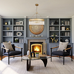 Люстра подвесная круглая со стеклянными трубками Nembus варинант исполнения - 5 | Loft Concept в Краснодаре