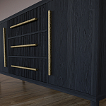 Буфет Primo с тремя ящиками и двумя фасадами Черный дуб варинант исполнения - 7 | Loft Concept в Краснодаре