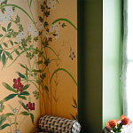 Обои ручная роспись Four Seasons Original colourway on painted Xuan paper with gold ombre варинант исполнения - 2 | Loft Concept в Краснодаре