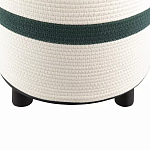 Пуф с плетеной светло-бежевой обивкой Serene Holidays варинант исполнения - 3 | Loft Concept в Краснодаре