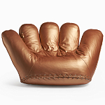 Дизайнерское кожаное кресло в форме руки Poltronova Joe Gold  Armchair варинант исполнения - 1 | Loft Concept в Краснодаре