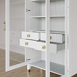 Дизайнерский шкаф витрина Elsa Dreams White с 4-мя ящиками варинант исполнения - 8 | Loft Concept в Краснодаре