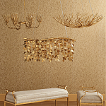 Люстра в форме золотой чаши из кораллов Coral Decor варинант исполнения - 3 | Loft Concept в Краснодаре