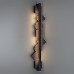 Бра вертикальное с черными кругами и квадратами Gravyura варинант исполнения - 6 | Loft Concept в Краснодаре