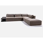 4-х местный Угловой модульный диван Zartаrn с приставным деревянным столиком варинант исполнения - 2 | Loft Concept в Краснодаре