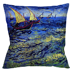 Подушка декоративная Корабли Impressionism in Art варинант исполнения - 1 | Loft Concept в Краснодаре