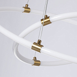 Люстра подвесная с двумя пересекающимися белыми светодиоидными кольцами Luke Lampco Tracer Lamp варинант исполнения - 4 | Loft Concept в Краснодаре