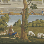 Обои ручная роспись Monuments of Paris Roberts on scenic paper варинант исполнения - 1 | Loft Concept в Краснодаре