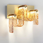 Бра волнистой формы из фактурного стекла Big Wave варинант исполнения - 6 | Loft Concept в Краснодаре