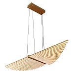 Люстра подвесная в форме веера из металла золотого цвета Gold Solace  варинант исполнения - 1 | Loft Concept в Краснодаре